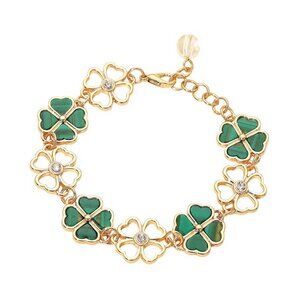 Tigerstars Shamrock Clover Link Bracelet